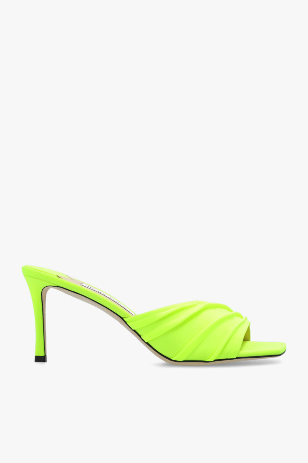 Chunky Block Heel Patent Chelsea Boots Biname fmedShops Germany Neon Basil mules Jimmy Choo